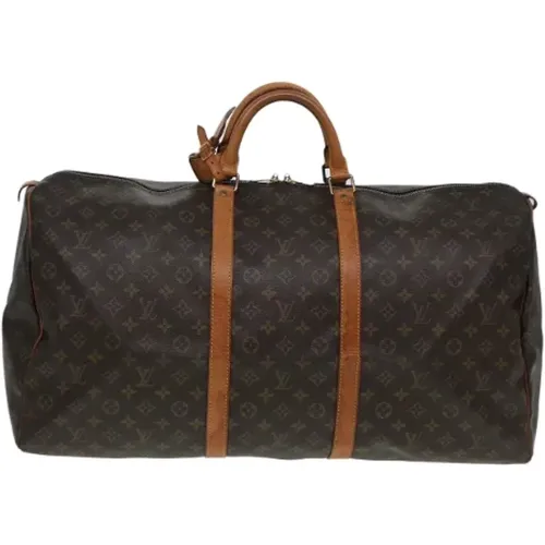 Pre-owned Weekend Bags, female, , Size: ONE SIZE Pre-owned Canvas travel-bags - Louis Vuitton Vintage - Modalova