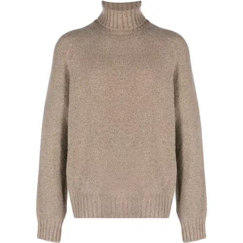 Turtlenecks, male, , Size: M Cashmere Roll-Neck Jumper - Ermenegildo Zegna - Modalova