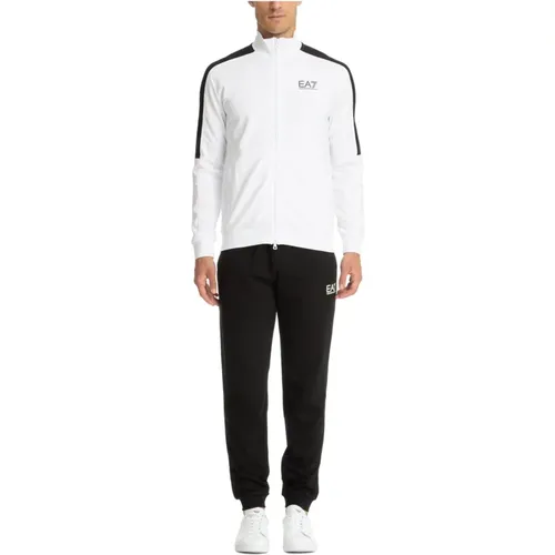 Multicolour Zip Tracksuit with Logo , male, Sizes: M, L, XL - Emporio Armani EA7 - Modalova