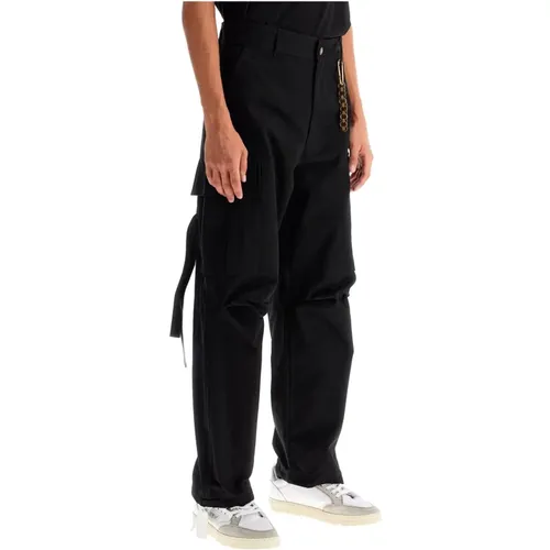 Cargo Pants with Wide Cut , male, Sizes: M, XL, L - Darkpark - Modalova