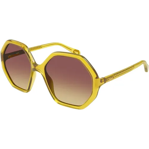 Junior Sunglasses /Brown Shaded , unisex, Sizes: 51 MM - Chloé - Modalova