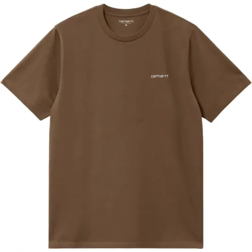 Script Stickerei T-Shirt Weiß - Carhartt WIP - Modalova