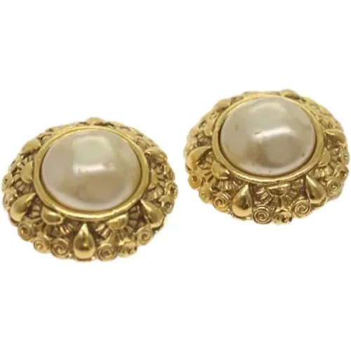 Pre-owned Jewellery, female, , Size: ONE SIZE Pre-owned Metal earrings - Chanel Vintage - Modalova