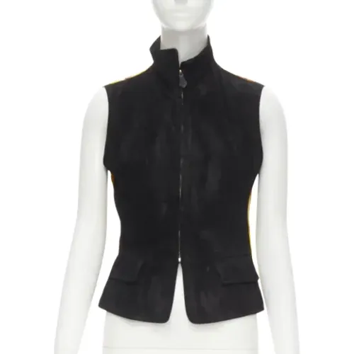 Pre-owned Suede outerwear , female, Sizes: 2XL/3XL - Hermès Vintage - Modalova