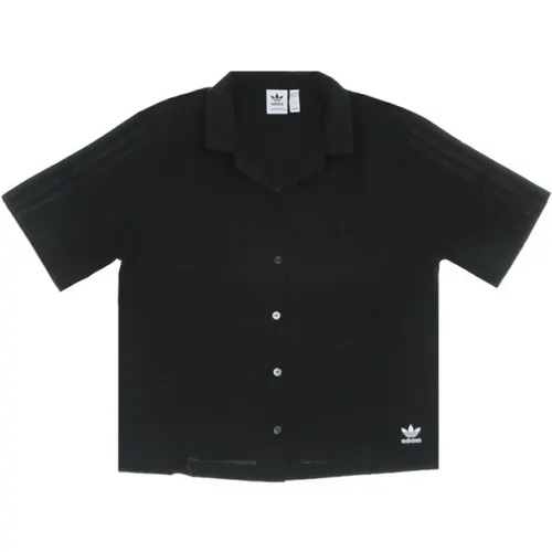 Locker sitzendes schwarzes Streetwear T-Shirt - Adidas - Modalova