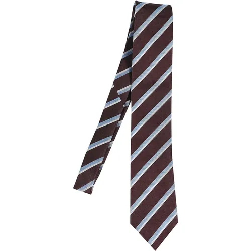 Ties, male, , Size: ONE SIZE Elegant Silk Tie for Men - Ermenegildo Zegna - Modalova