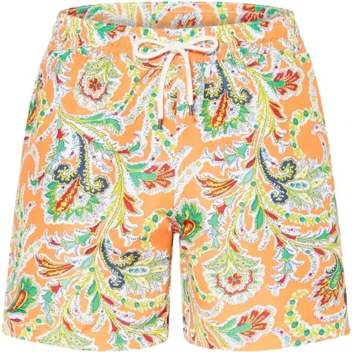 Orangefarbene Badehose mit Paisleymuster - Ralph Lauren - Modalova