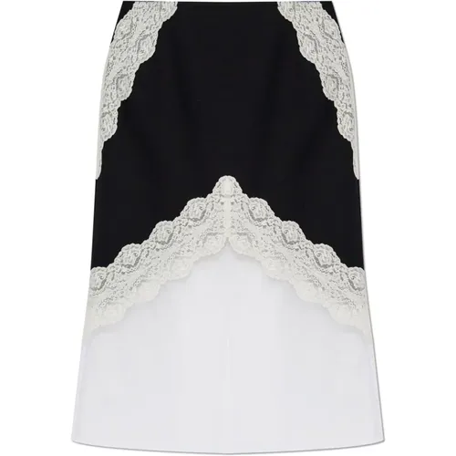 Midi Skirts, female, , Size: M Wool Canvas Skirt - Jil Sander - Modalova