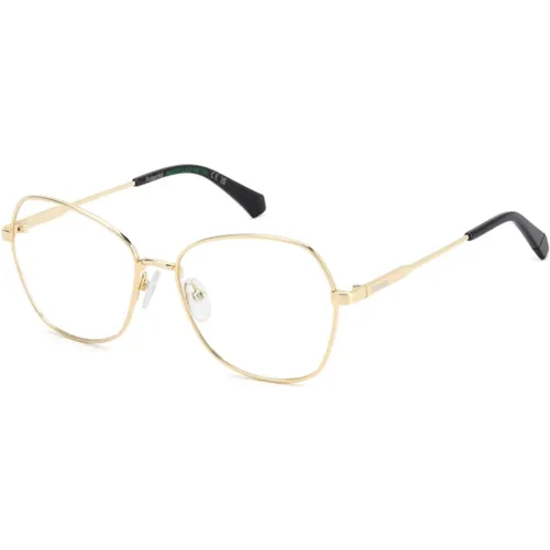 Glasses, female, , Size: 56 MM Gold Eyewear Frames in Style D539 - Polaroid - Modalova