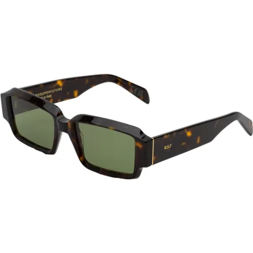Rettangolare Havana Sunglasses , unisex, Sizes: 54 MM - Retrosuperfuture - Modalova