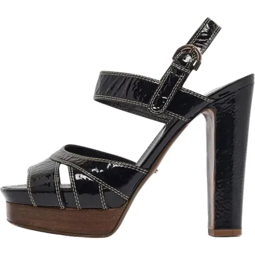 Pre-owned Sandals, female, , Size: 7 1/2 US Pre-owned Leather sandals - Sergio Rossi Pre-owned - Modalova