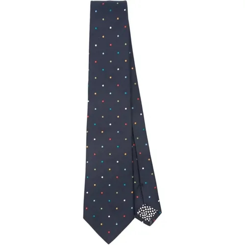 Mehrfarbiger Punkt Herren Krawatte , Herren, Größe: ONE Size - PS By Paul Smith - Modalova