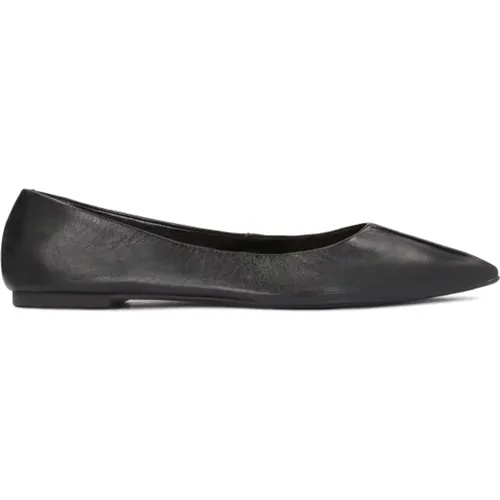 Damen schwarze Lederballerinas , Damen, Größe: 37 EU - Kazar Studio - Modalova