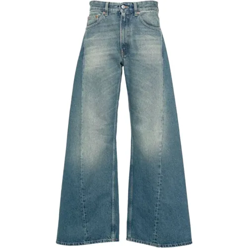 Weite Bein Denim Jeans , Damen, Größe: W29 - MM6 Maison Margiela - Modalova