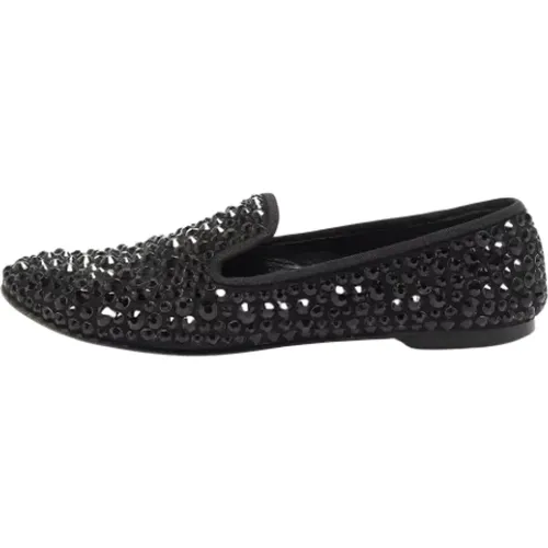 Pre-owned Flats, female, , Size: 6 US Pre-owned Satin flats - Giuseppe Zanotti Pre-owned - Modalova