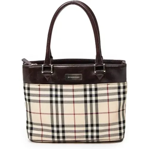 Pre-owned Tote Bags, female, , Size: ONE SIZE Pre-owned Canvas totes - Burberry Vintage - Modalova