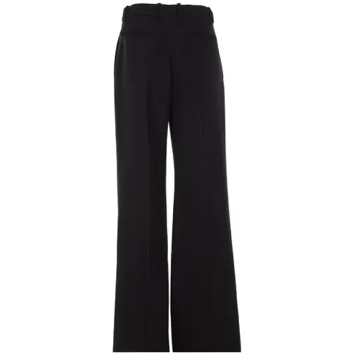 Wide Trousers, female, , Size: L Straight Leg Trousers - Saint Laurent - Modalova