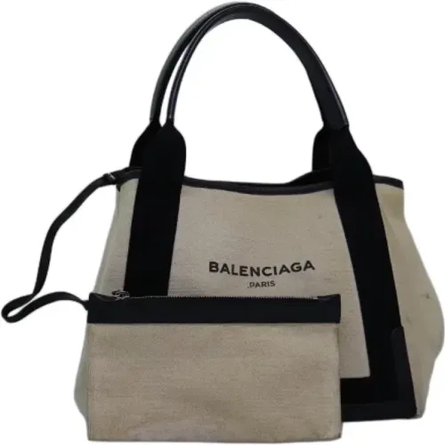 Pre-owned Tote Bags, female, , Size: ONE SIZE Pre-owned Canvas handbags - Balenciaga Vintage - Modalova