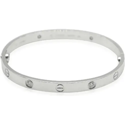 Pre-owned Jewellery, female, , Size: ONE SIZE Pre-owned White Gold bracelets - Cartier Vintage - Modalova