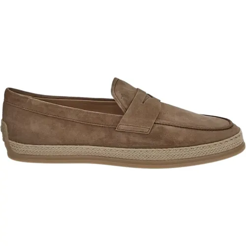 Raffia Mocassins for Women , male, Sizes: 6 UK, 11 UK - TOD'S - Modalova