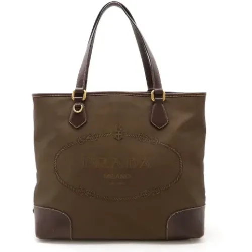 Pre-owned Tote Bags, female, , Size: ONE SIZE Pre-owned Canvas totes - Prada Vintage - Modalova