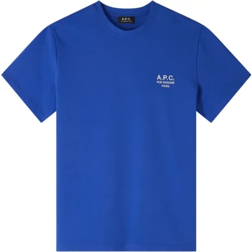 Blaues Raymond T-Shirt , Herren, Größe: XL - A.p.c. - Modalova