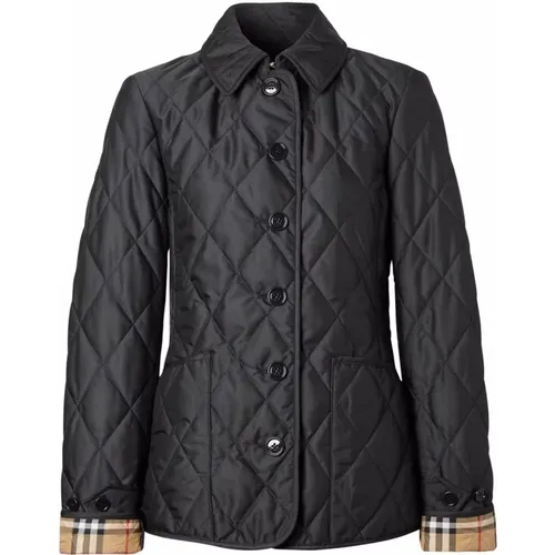 Diamond Quilted Thermoregulated Jacket , female, Sizes: M, S, XL, L - Burberry - Modalova