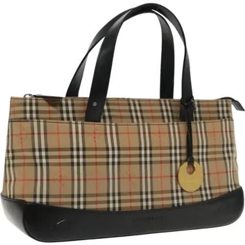 Pre-owned Tote Bags, female, , Size: ONE SIZE Pre-owned Canvas handbags - Burberry Vintage - Modalova