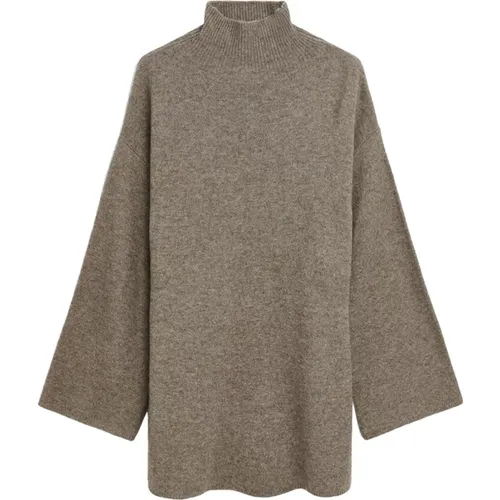 Oversize Turtleneck Wool-Blend Sweater , Damen, Größe: M - By Malene Birger - Modalova