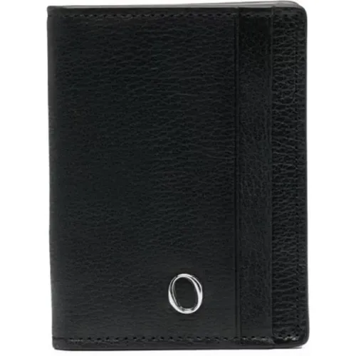 Wallets & Cardholders, male, , Size: ONE SIZE Grained Leather Card Holder - Orciani - Modalova