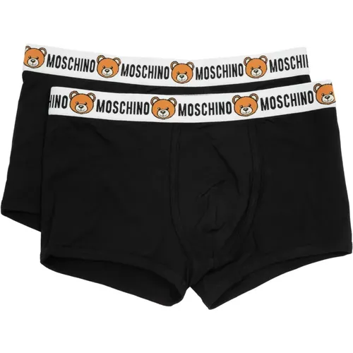 Bottoms, male, , Size: S Boxer Briefs, Comfortable and Stylish Underwear - Moschino - Modalova