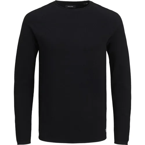 Klassischer Herren Baumwollpullover , Herren, Größe: L - jack & jones - Modalova