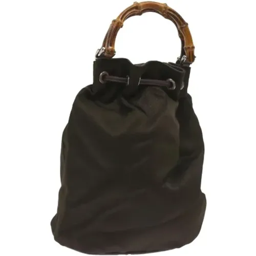 Pre-owned Bucket Bags, female, , Size: ONE SIZE Pre-owned Nylon gucci-bags - Gucci Vintage - Modalova