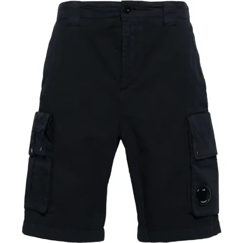 Cargo Stretch Shorts with Lens Detail , male, Sizes: L, M, XL - C.P. Company - Modalova