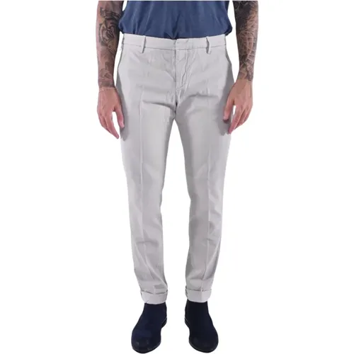 Regular Fit graue Hose , Herren, Größe: W29 - Dondup - Modalova