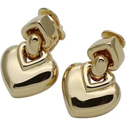 Pre-owned Jewellery, female, , Size: ONE SIZE Pre-owned Gold earrings - Bvlgari Vintage - Modalova