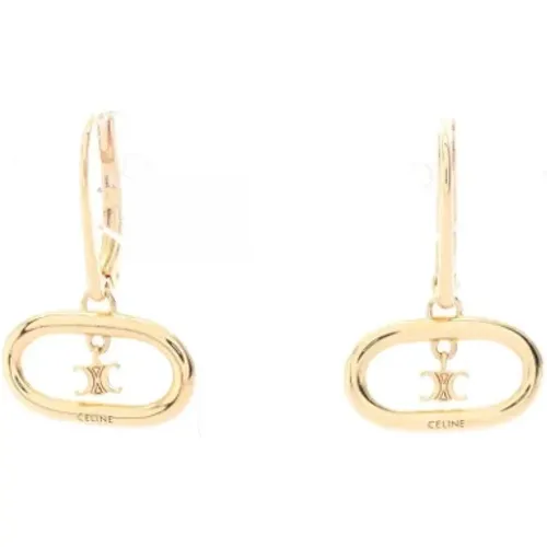 Pre-owned Jewellery, female, , Size: ONE SIZE Pre-owned Metal earrings - Celine Vintage - Modalova