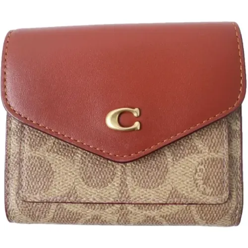 Pre-owned Wallets, female, , Size: ONE SIZE Pre-owned Canvas wallets - Coach Pre-owned - Modalova