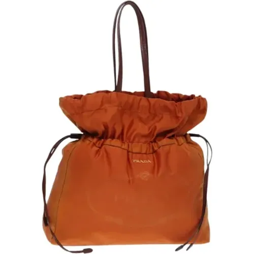 Pre-owned Bucket Bags, female, , Size: ONE SIZE Pre-owned Leather shoulder-bags - Prada Vintage - Modalova