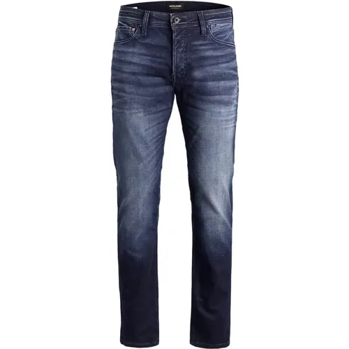 Blaue Reißverschluss Knopf Herren Jeans - jack & jones - Modalova