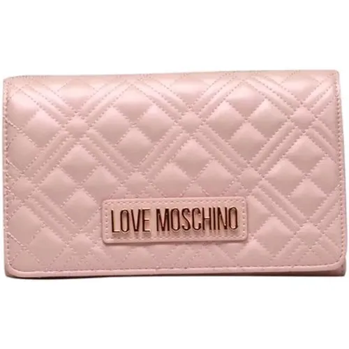 Bunte Crossbody-Tasche mit Kette - Love Moschino - Modalova