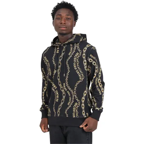 Chain Couture Kapuzenpullover , Herren, Größe: S - Versace Jeans Couture - Modalova