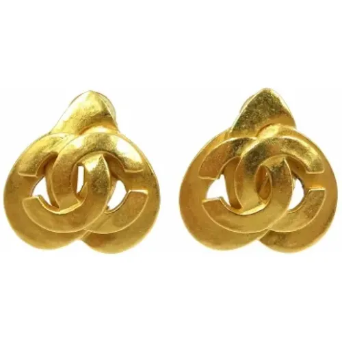 Pre-owned Jewellery, female, , Size: ONE SIZE Pre-owned Metal earrings - Chanel Vintage - Modalova