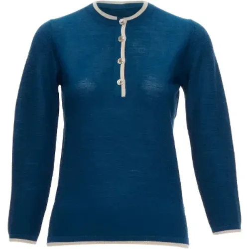 Pre-owned Wool tops , female, Sizes: S - Hermès Vintage - Modalova
