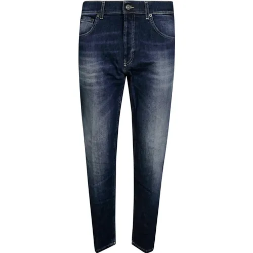 Gewaschene Blaue Jeans , Herren, Größe: W38 - Dondup - Modalova