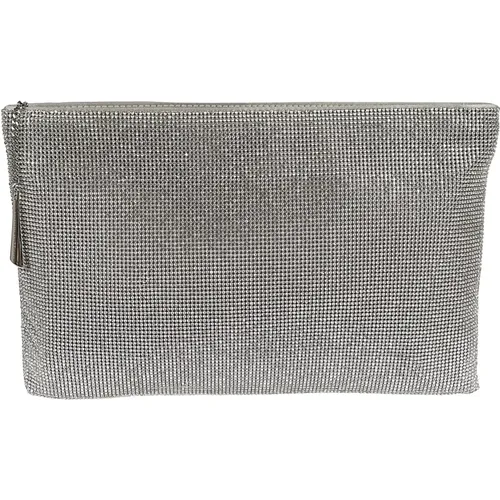 Clutches, female, , Size: ONE SIZE Metallic Handbag for Women - Benedetta Bruzziches - Modalova