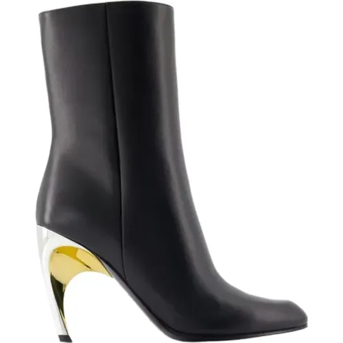 Leather boots , female, Sizes: 4 UK - alexander mcqueen - Modalova