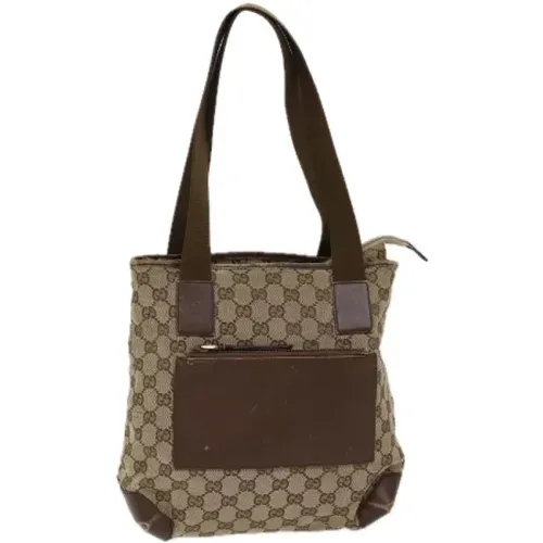 Pre-owned Tote Bags, female, , Size: ONE SIZE Pre-owned Canvas gucci-bags - Gucci Vintage - Modalova