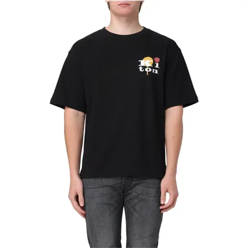 Casual Baumwoll T-Shirt Stilvoll , Herren, Größe: S - Kiton - Modalova