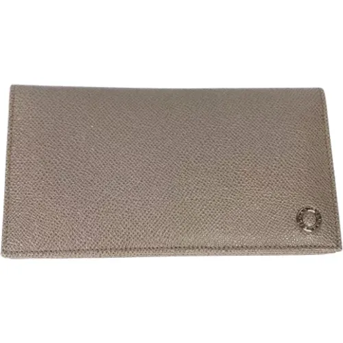 Pre-owned Wallets, female, , Size: ONE SIZE Pre-owned Leather wallets - Bvlgari Vintage - Modalova